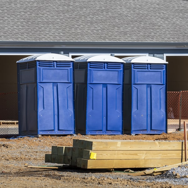 what is the expected delivery and pickup timeframe for the portable toilets in South Weber